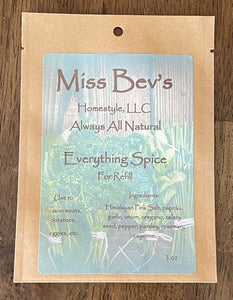 Miss Bev’s Everything Spice REFILL